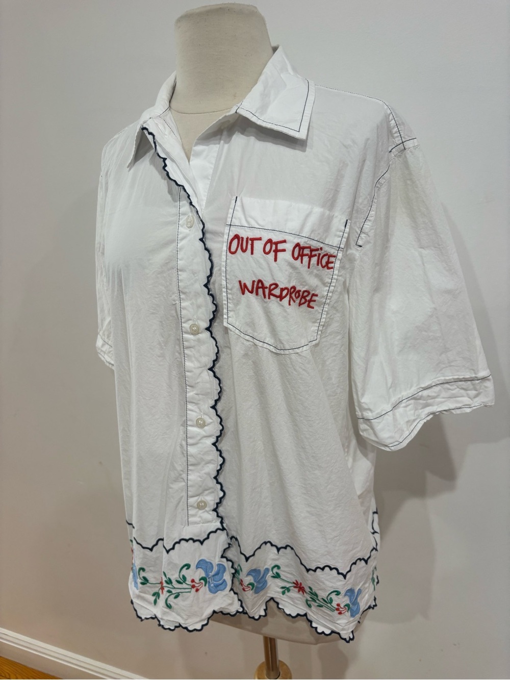 Stella Nova Coloured Embroidered Oversized Shirt, Size: M - Picture 7 of 14